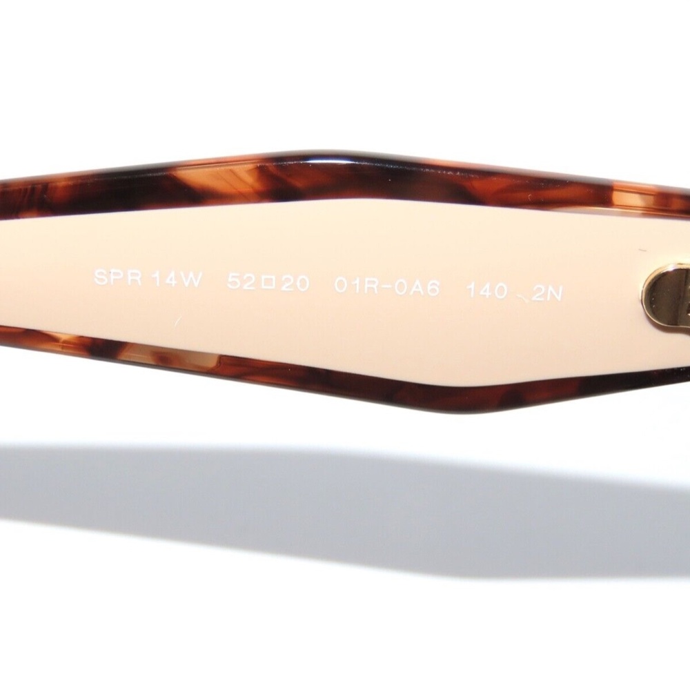 Prada 14WS 14 01R0A6 Tortoise Caramel Powder Brown Gradient Sunglasses PR14WS - Picture 4 of 6